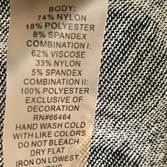 Julia Jordan Cap Sleeve Fit/Flare Jacquard Dress - Black/White - 16W - Picture 10 of 11